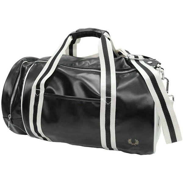 FRED PERRY バレルバッグ ブラック ワンサイズ FRED PERRY スポーツバッグ Classic Barrel Bag／クラシック