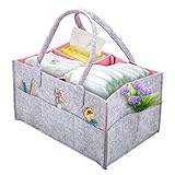 aissimioポータブルベビーおむつキャディオーガナイザーストレージNurseryストレージビンおむつベビーWipes子供おもちゃストレージバスケットfor Car Travel Cosmeticス