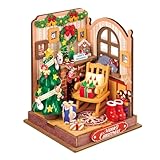 つくるんです® 日本語説明書付 DIY ミニチュアハウス ドールハウス DS041 (ミニクリスマスルーム)