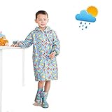 レインコート キッズ レインウェア　子供用 かわいい レインコート レインポンチョ カッパ　雨具 ランドセル可 汽車柄 携帯ポーチ付き 防水 子供用 可愛い 女の子　男の子 梅雨対策 通園　通学 小学