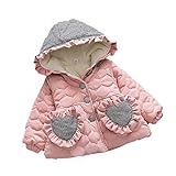 Mycu コート 子供服 女の子 赤ちゃん服 冬季 ジャンパー ジャケット アウター フード付き 厚手 長袖 暖かい 上着