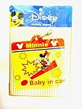 Disney ミニーマウス 安全マーク 赤ちゃん 乗ってます ( 吸盤タイプ ) ( Baby in Car )