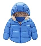 幼児用ベビー男の子女の子上着コットンパッドフード付きコート冬ジャケット カラー: ブルー