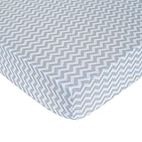 Carter's Zig Zag Crib Fitted Sheet, Blue (Discontinued by Manufacturer) by Carter's