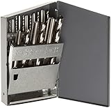 Chicago Latrobe HT18 High-Speed Steel Jobber Length Drill Bit and Hand Tap Set with Metal Case, Unco