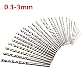 Sndy 10ピース 0.3 3 mm マイクロ HSS ツイスト掘削ビットストレートシャンク電気ドリルツール - 0.8 mm