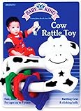Cow rattle Toy, Rattling Cow & Clicking Bells, up to 18 months. by Baby King