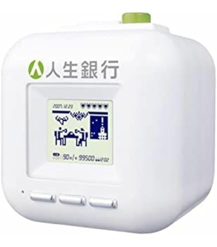 人生銀行　貯金箱　箱付き　美品　販売終了　レトロおもちゃ Amazon | タカラトミー(TAKARA TOMY) 人生銀行 120×120×120mm | 貯金箱