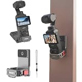 DJI OSMO Pocket 3/Pocket 4 対応 拡張アダプター アルミニウム 磁気マウント マグネットマウントデスクトップスタビライザーマウントアクセサリー,コールドシュースロット/GOPRO/ACTION接続ポート付き 持ち運びが容易