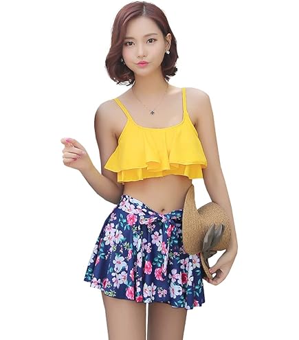 レッセパッセ♡新品ビキニ4点セット Amazon.co.jp: 水着 バンドゥ ビキニ レディース 4点 セット ショート