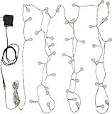 ホワイエ ライト MLボールガーランドLED3.9m40球スノーWH 8250003