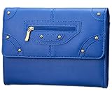 エクリチュール ジャバラ式 母子手帳ケース(マルチケース)ブルー eq001-1-4