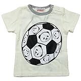 《初夏盛夏対応》 GARACH(ギャラッチ) 天竺サッカーボール半袖Tシャツ 100cm/Iv NO.AH-1721312