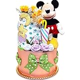出産祝い おむつケーキ ディズニー 出産内祝いミッキー マウス 傘持ったて雨降らないよ 男の子 女の子 パンパース S