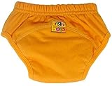 Bright Bots NEW Washable Potty Trainer Pants with PUL Lining - Orange Medium (upto approx. 24 months