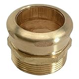 Brasscraft 190 A 1 – 1 / 4インチO圧縮X 1 – 1 / 4 " Mip ( 1 – 1 / 4 " i.d.メス汗)真鍮廃棄物コネクタwith Die Castナット