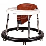 【DEARGENA】ベビーウォーカー、6ヶ月-18ヶ月の赤ちゃん用多機能、横転防止、折りたたみ式、足がぶつかりません、座り、折りたたむことができます