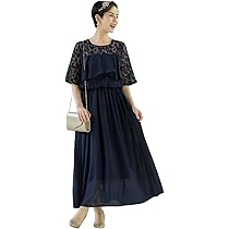 Amazon | [MORE AUNI] パーティー ドレス 結婚式 レース 切替