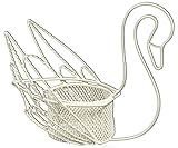 ワイヤー製 スワン L 白 (16×7×13.5cm) 522-029