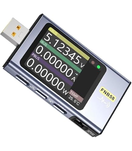 Amazon.co.jp: usb 電圧 電流 チェッカー FNB58 USB テスターデジタル