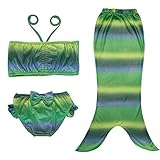 (ジェイフィール) JFEELE 女の子 マーメイド水着 2ピースビキニセット 水泳 マーメイドテール – 2～8T 17色