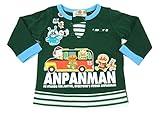 アンパンマン 胸ポケットレイヤード風 長袖Ｔ グリーン◇80cm