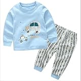 soothing ベビー 子供服 春秋冬 長袖パジャマ ルームウエア 寝間着 上下2点セット 全2色