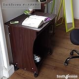 オールウッドモデル　80cm幅ワイドタイプ　キーボード用スライダー付き　ダークブラウン木目　パソコンデスク