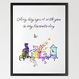 Dignovel Studios 8X10 Family Quote Print Friendship Quotes Watercolor Art Print Wall Art Hanging Hom