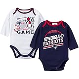 Gerber新しいEngland Patriots 2 PK長袖ボディスーツ