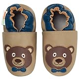 モモ ベビー 乳児/幼児用ひよこデザイン ソフト ソール レザー シューズ ネイビー 6-12ヶ月/米国幼児用サイズ3-4 M (インポート)