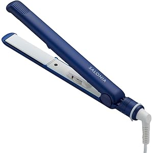 SALONIA サロニア ダブルイオンストレートアイロン 海外対応 24mm ネイビー