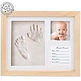 Fanme Baby Handprint and Footprint Picture Frame Boys Girls Shower Gifts Memorable Keepsake for Regi