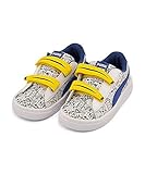 [プーマ] PUMA 女の子 男の子 キッズ ベビー 子供靴 運動靴 通学靴 ベビーシューズ スニーカー ミニオンズ バスケット V インファント ダブルストラップ MINIONS BASKET V 