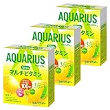 アクエリアス 1日分のマルチビタミン すっきりレモン味 1L用パウダー 51g×5P 3箱セット