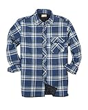 Backpacker Men's Flannel/Quilt Lined Shirt Jacket Blue/Green X-Large Tall [並行輸入品]