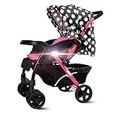 QXmEiベビーカートCan Sit Down and Lie Down折りたたみスチール1 to 3 years old双方向four-wheel Winter and Summer dual-us