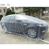 ユニバーサルLDPE Filmアウトドアクリア使い捨て雨/埃防止加工フル車カバーガレージ3種類のサイズ 1.9* 3*0.01in Alician