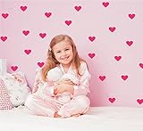 セット96ピース2 "ハートの壁装飾ステッカーDIY子供の壁装飾デカール取り外し可能なビニール子供部屋ベビー男の子Grils寝室壁ステッカー