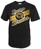 NHL Boston BruinsメンズNationalホッケーリーグ半袖Tシャツ、ブラック、Mサイズ