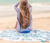 SwimZip (スイムジップ) 大判ラウンドタオル Ocean Blues