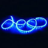 新しい25 ft 110 V LEDロープライトパーティークリスマスホームストライプ防水ブルー