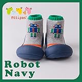 アティパス attipas ベビーシューズ ロボット ネイビー XLサイズ（13.5cm） Robot