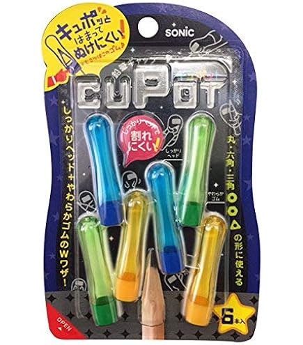 在庫確認用　えんぴつ　キャップ 楽天市場】鉛筆キャップ キュポット（CUPOT） SK-8572 6本入 全