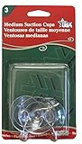 Adams Christmas 6500-74-1043 Medium Suction Cup, 3-Pack [並行輸入品]