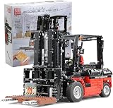 Mould King 13106 テクニック MK II フォークリフトキット、MOCビルディングキット (モーター/アプリリモコン付き1719ピース) 技術クランプブロックキット