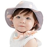 YOGLY ベビー ハット 帽子　つば付き uvカット あご紐 コットン 赤ちゃん 男の子 女の子 子供　男女兼用　水玉　紫外線