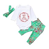 (プタス) Putars 幼児ボーイズガールズ3PCS花文字のトップス+パンツ+ヘッドバンドの衣装セット 6ヶ月 - 24ヶ月