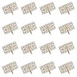 ファイニエ ポニーフック パーツ ゴールド 37ｍｍ 30個 KC金 透かし 台座付き 金具 3569