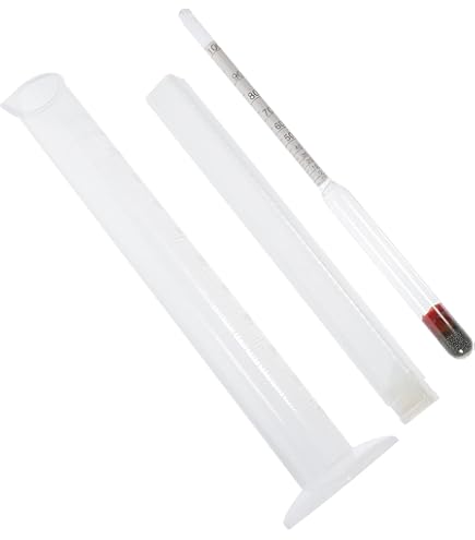 Alcolometro Professionale XIESK 0-100% Vol - Per Distillati, Con Cilindro 250ml E Accessori